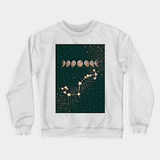 Scorpio Zodiac Moon Phases Crewneck Sweatshirt